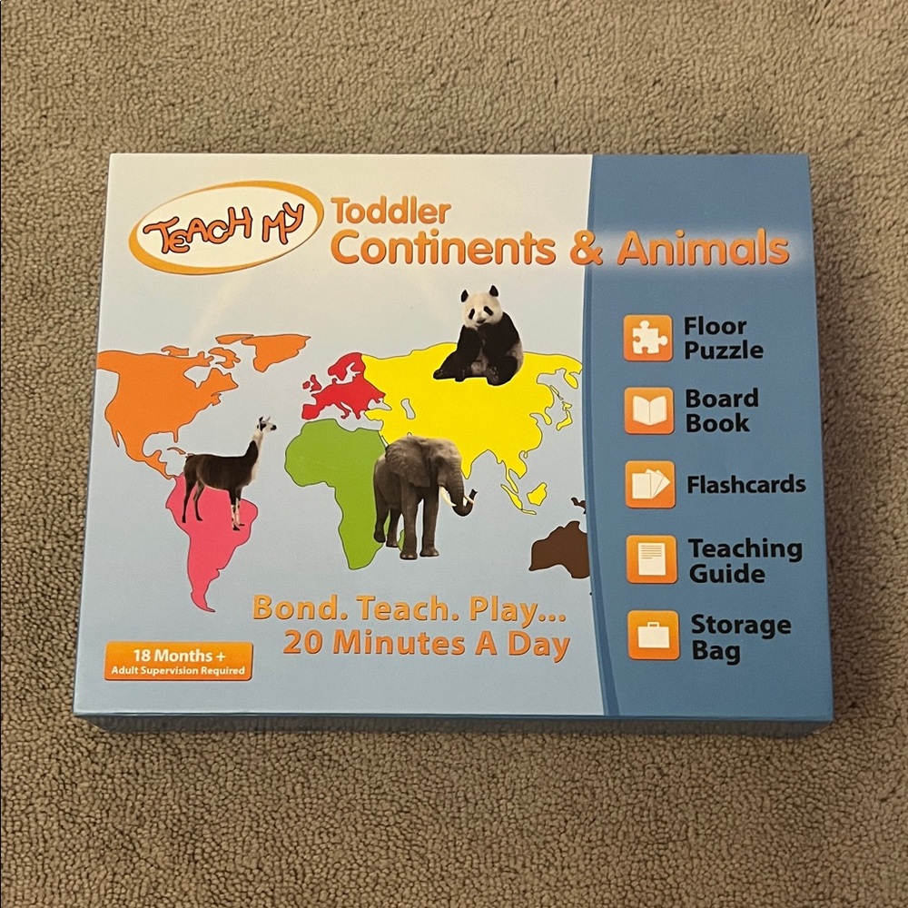 Toddler World Animals Learning Kit - Colorful